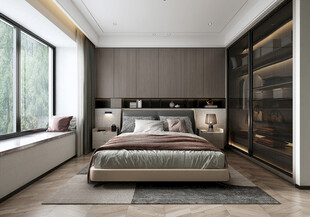 小空间次卧室室内设计现代简约风