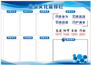 企业文化宣传栏
