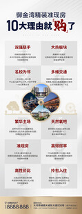 地产价值点微推海报展架易拉宝