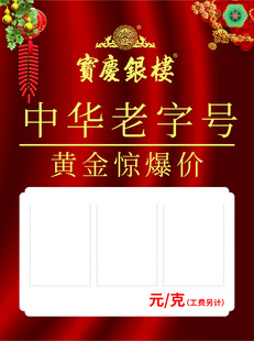 每日金价展示牌