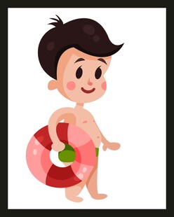 游泳男孩