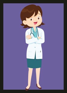 手绘医疗人物