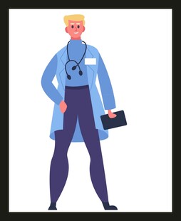 手绘医疗人物