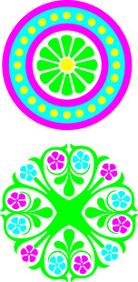 古代花纹雕刻造型