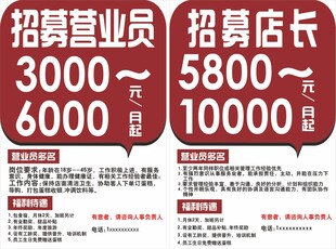 招募海报