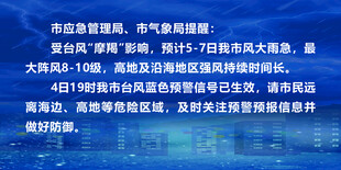 台风天气提示