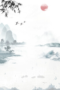 中国风背景海报