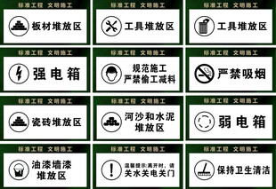 工地安全标识