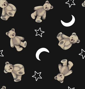 熊 月亮 星