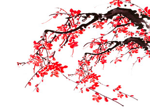 水墨梅花