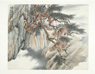 民国合作十二生肖图册_猴
