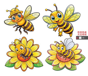 蜜蜂卡通