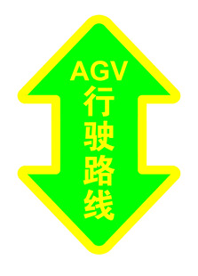 行驶路线指引 箭头指引地贴