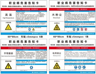 职业病危害告知卡