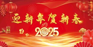 2025蛇年新春背景图