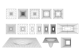 线描三维空间3D图形矢量元素
