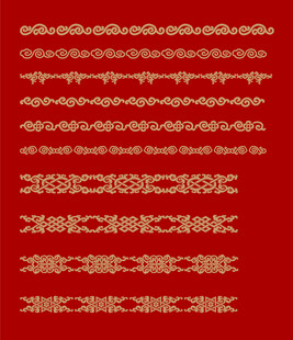 中国古典花边边框矢量元素