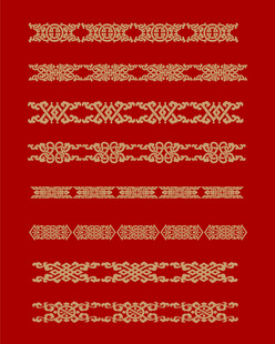 中国古典花边边框矢量元素