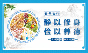 食堂文化 展板