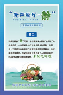  食堂文化 展板