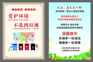 爱护环境 不乱扔垃圾 环保 