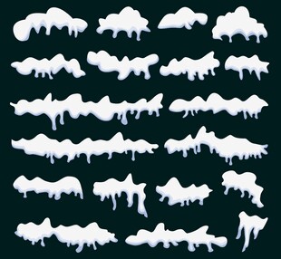 积雪插画