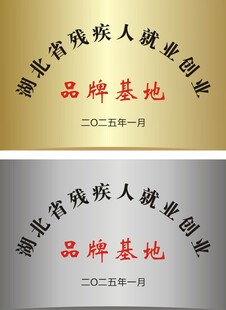 残疾人就业创业品牌基地奖牌