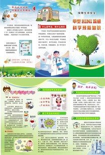 甲流知识宣传彩页