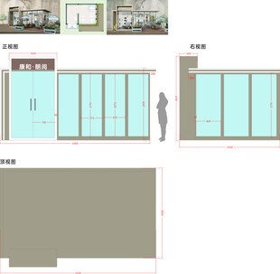 展厅平面设计布置图CDR设计