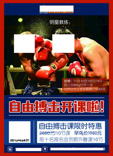 自由搏击海报