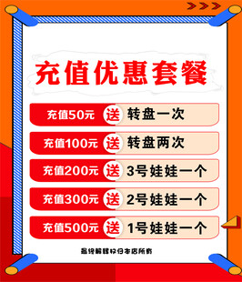充值套餐海报