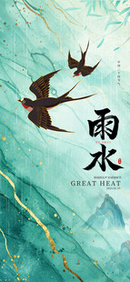雨水海报