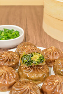小笼包 荞麦包 