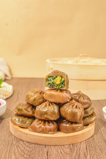 小笼包 荞麦包 