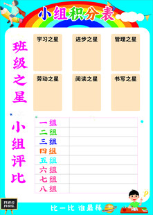 小组积分表