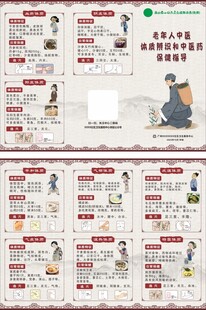 老年人中医折页 九种体质折页