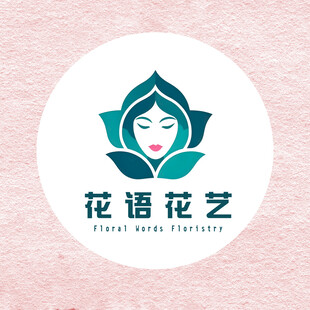 花艺logo创意图案