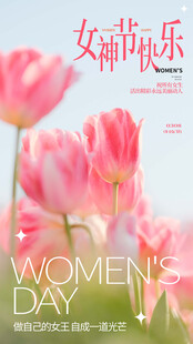 女王节海报