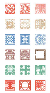 矢量边框底纹