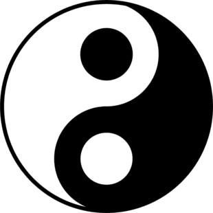 矢量 八卦 黑白 