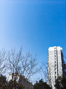 蓝天下的居民楼 