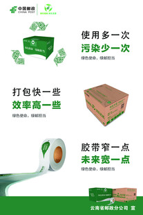 绿色邮政分海报组合图片