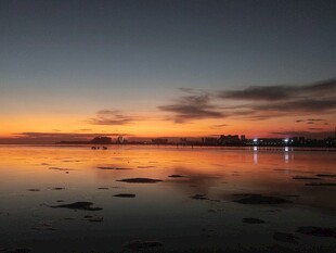晚霞海景