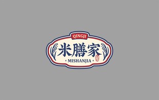 米膳家店招logo