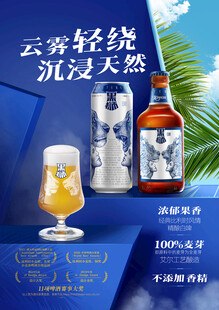 黑狮白啤 海报