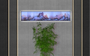 竹子背景墙  