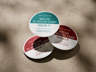 圆形卡片样机