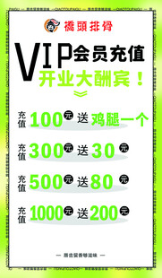 会员充值海报