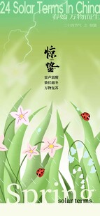 惊蛰节气传统活动海报
