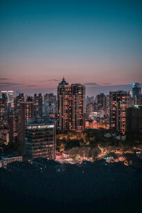 现代城市夜景摄影
